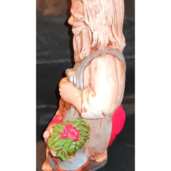 Handcrafted Santa With Elf Rocking Horse Figurine Vintage Ceramic - Picture 8 of 10